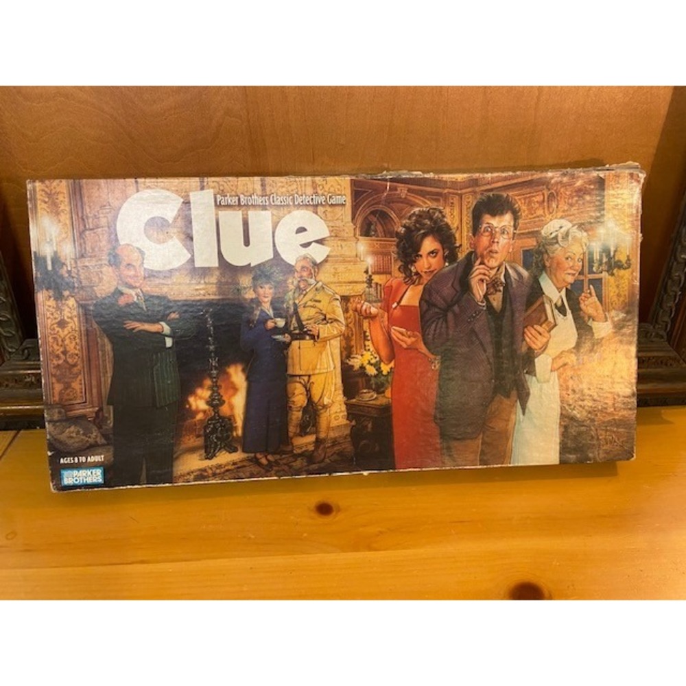 Vintage Clue Board Game 1996 Parker Brothers Classic Detective Mystery Game